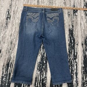 Grace in La Women's Blue Denim Jeans,‎ Boot Cut, Medium Wash Size 3XL